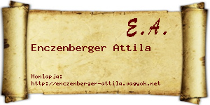 Enczenberger Attila névjegykártya