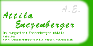 attila enczenberger business card